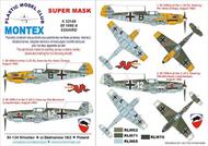  Montex Masks  1/32 Messerschmitt Bf.109E-4 2 canopy masks (exterior and interior) + 3 insignia masks + decals MXK32149