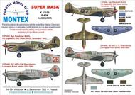  Montex Masks  1/32 Curtiss P-40K 2 canopy masks (exterior and interior) + 3 insignia masks MXK32150
