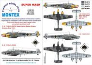  Montex Masks  1/32 Messerschmitt Bf.110D 2 canopy masks (exterior and interior) + 3 insignia masks MXK32153