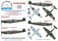 Messerschmitt Bf.109E-3 2 canopy masks (exterior and interior) + 3 insignia masks #MXK32162