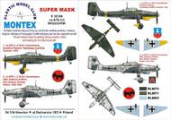  Montex Masks  1/32 Junkers Ju.87D-1 2 canopy masks (exterior and interior) + 3 insignia masks MXK32166