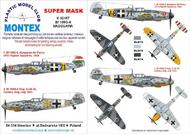 Messerschmitt Bf.109G-6 2 canopy masks (exterior and interior) + 3 insignia masks #MXK32167