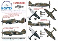 Hawker Hurricane Mk.I EARLY 2 canopy masks (exterior and interior) + 2 insignia masks #MXK32172