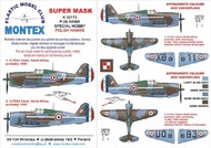 Curtiss P-36A HAWK 2 canopy masks (exterior and interior) + 4 insignia masks + decals #MXK32173