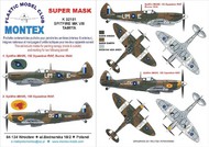  Montex Masks  1/32 Supermarine Spitfire Mk.VIII 2 canopy masks (exterior and interior) + 2 insignia masks MXK32181