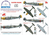  Montex Masks  1/32 Messerschmitt Bf.109E-1 2 canopy masks (exterior and interior) + 2 insignia masks MXK32183