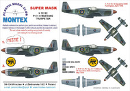 North-American P-51 Mk.III MUSTANG 2 canopy masks (exterior and interior) + 2 insignia masks #MXK32192