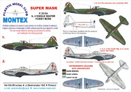  Montex Masks  1/32 Ilyushin Il-2 SINGLE SEATER 2 canopy masks (exterior and interior) + 2 insignia masks MXK32194