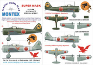  Montex Masks  1/32 Nakajima Ki-27b NATE 2 canopy masks (exterior and interior) + 3 insignia masks MXK32196