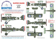  Montex Masks  1/32 Royal_Aircraft_Factory S.E.5a 3 insignia masks MXK32204
