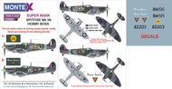  Montex Masks  1/32 Supermarine Spitfire Mk.Vb 2 canopy masks (exterior and interior) + 2 insignia masks + decals MXK32225