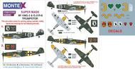 Messerschmitt Bf.109G-2 & G-2/R-6 2 canopy masks (exterior and interior) + 2 insignia masks + decals #MXK32232