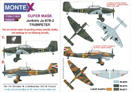  Montex Masks  1/32 Junkers Ju.87B-2 2 canopy masks (exterior and interior) + 4 insignia masks MXK32234