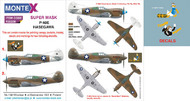 Curtiss P-40E Kittyhawk 2 canopy masks (exterior and interior) + 1 insignia masks + decals #MXK32238