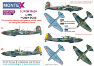 Ilyushin Il-2M3 2 canopy masks (exterior and interior) + 2 insignia masks #MXK32242