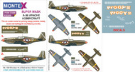  Montex Masks  1/32 North-American A-36 APACHE 2 canopy masks (exterior and interior) + 3 insignia masks + decals MXK32249