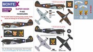 Curtiss P-40E Kittyhawk 2 canopy masks (exterior and interior) + 2 insignia masks + decals #MXK32256