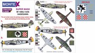  Montex Masks  1/32 Messerschmitt Bf.109G-14 AS 2 canopy masks (exterior and interior) + 2 insignia masks + decals MXK32268