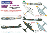  Montex Masks  1/32 Junkers Ju.88A-4 2 canopy masks (exterior and interior) + 4 insignia masks MXK32275