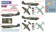 Curtiss P-40M Warhawk 2 canopy masks (outside and inside canopy masks) + 2 insignia masks + decals #MXK32285