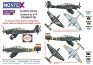  Montex Masks  1/32 Junkers Ju.87A 'Stuka' 2 canopy masks (outside and inside canopy masks) + 2 insignia masks + decals MXK32296