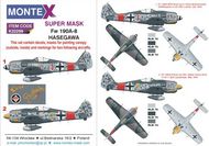Focke-Wulf Fw.190A-8 2 canopy masks (outside and inside canopy masks) + 2 insignia masks + decals #MXK32299