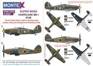 Hawker Hurricane Mk.I EARLY VERSION 2 canopy masks (outside and inside canopy masks) + 2 insignia masks + decals #MXK32301