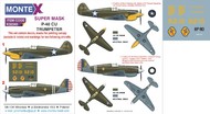  Montex Masks  1/32 Curtiss P-40B Tomahawk 2 canopy mask (inside and outside canopy frame mask) + 2 insignia masks + decals MXK32340