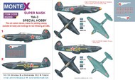 Yakovlev Yak-3 2 canopy mask (inside and outside canopy frame mask) + 2 insignia masks + decals #MXK32350