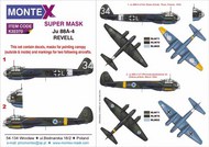  Montex Masks  1/32 Junkers Ju.88A-4 2 canopy mask (outside & inside) + 6 insignia masks + decals MXK32370