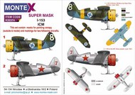 Polikarpov I-153 2 canopy masks outside & inside) + 2 insignia masks #MXK32374