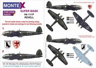  Montex Masks  1/32 Heinkel He.111P-1 2 canopy mask (outside & inside) + 6 insignia masks + decals MXK32375