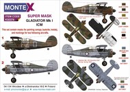Gloster Gladiator Mk.I 2 canopy mask (outside & inside) #MXK32379