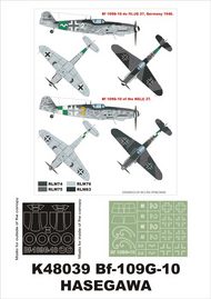  Montex Masks  1/48 Messerschmitt Bf.109G-10 2 canopy masks (exterior and interior) + 1 insignia masks MXK48039