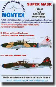  Montex Masks  1/48 Il-2m3 Shturmovik Masks MXK48055