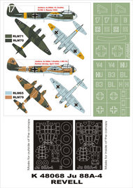 Junkers Ju.88A-4 2 canopy masks (exterior and interior) + 2 insignia masks #MXK48068