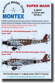 Montex Masks  1/48 Ju.52/3m g4e Masks MXK48070