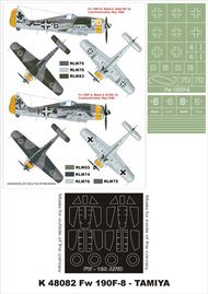 Focke-Wulf Fw.190F-8 2 canopy masks (exterior and interior) + 2 insignia masks #MXK48082