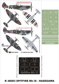 Supermarine Spitfire Mk.IX 2 canopy masks (exterior and interior) + 2 insignia masks #MXK48083
