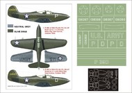  Montex Masks  1/48 Bell P-39 Airacobra 2 canopy masks (exterior and interior) + 1 insignia masks + decals [P-400 P-39D P-39N P-39Q P-39Q/N] MXK48140