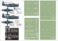 Grumman TBf.1C Avenger 2 canopy masks (exterior and interior) + 4 insignia masks #MXK48150
