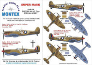 Montex Masks  1/48 Supermarine Spitfire Mk.VC 2 canopy masks (exterior and interior) + 2 insignia masks MXK48158