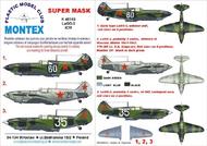  Montex Masks  1/48 Lavochin LaGG-3 2 canopy masks (exterior and interior) + 1 insignia masks MXK48165