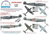  Montex Masks  1/48 Messerschmitt Bf.109E-4 2 canopy masks (exterior and interior) + 1 insignia masks MXK48169