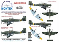  Montex Masks  1/48 Junkers Ju.87G 'Stuka' 2 canopy masks (exterior and interior) + 1 insignia masks MXK48185
