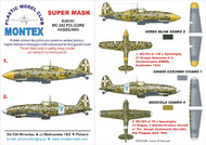  Montex Masks  1/48 Macchi C.202 1 canopy mask (exterior) + 1 insignia masks MXK48191
