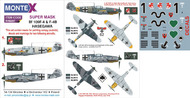  Montex Masks  1/48 Messerschmitt Bf.109F-4 & Bf.109F-4B 1 canopy mask (exterior) + 1 insignia masks + decals MXK48207