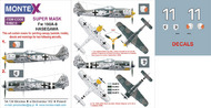  Montex Masks  1/48 Focke-Wulf Fw.190A-8 2 canopy masks (exterior and interior) + 1 insignia masks + decals MXK48210