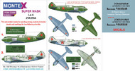  Montex Masks  1/48 Lavochkin La-5 2 canopy masks (exterior and interior) + 1 insignia masks + decals (designed to be used with ZVEZDA kits) MXK48214