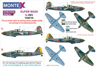  Montex Masks  1/48 Ilyushin Il-2M3 2 canopy masks (exterior and interior) + 1 insignia masks MXK48216